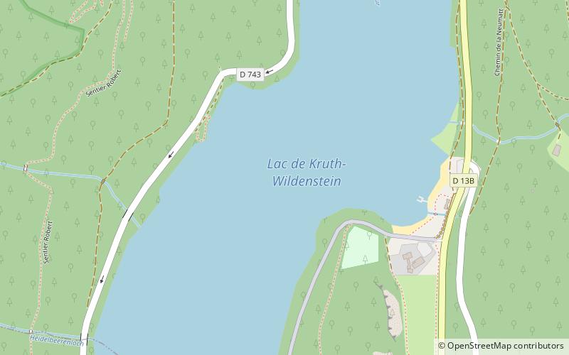 Lac de Kruth-Wildenstein location map