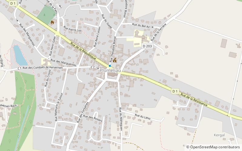 Pluméliau location map