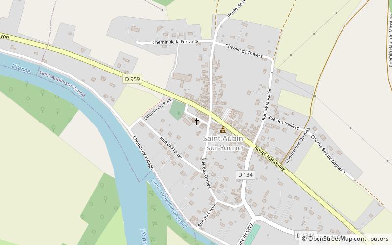 Saint Aubin Church location map
