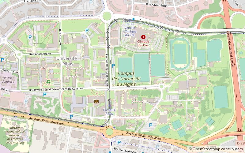 Université du Mans location map
