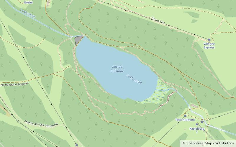 Lac de la Lande location map