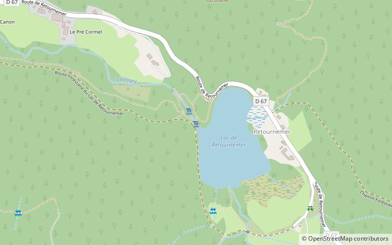 Lago de Retournemer location map