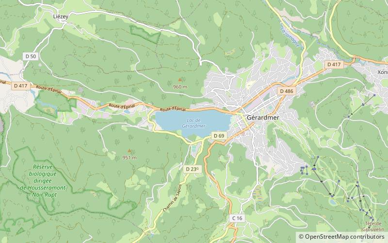 Lac de Gérardmer location map