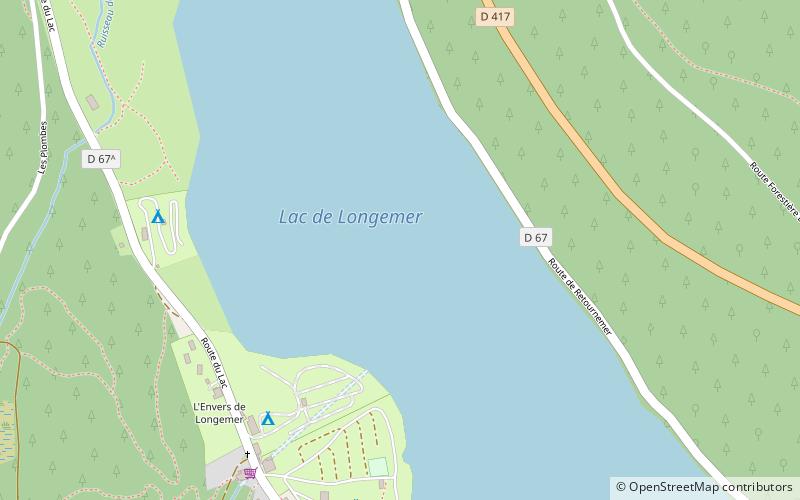 Lac de Longemer location map
