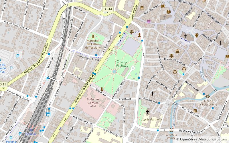Parc du Champ de Mars location map