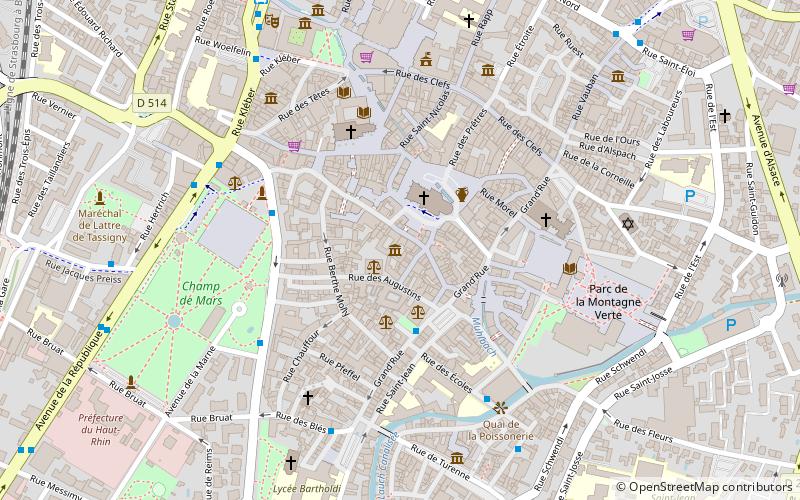 Musée Bartholdi location map
