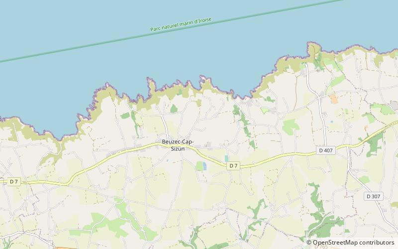 Beuzec-Cap-Sizun location map