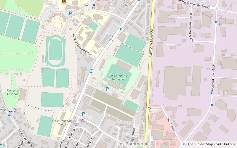 Stade Francis Le Basser location map