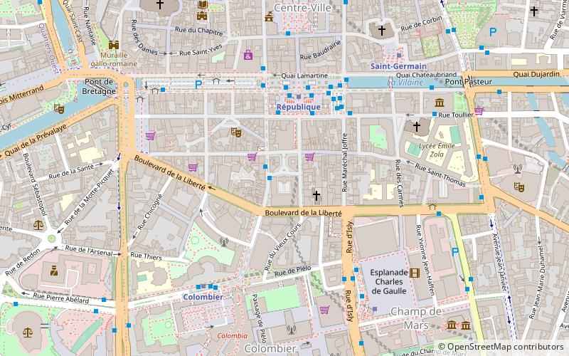 La Criée centre d'art contemporain location map