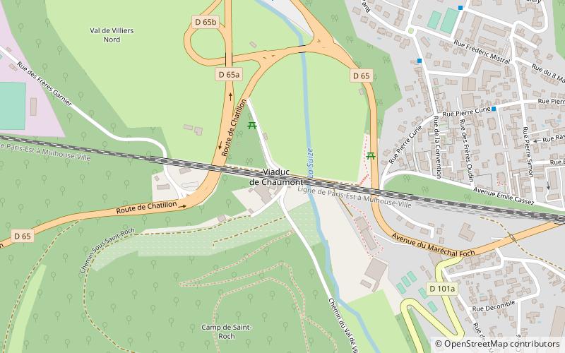 Viaduc de Chaumont location map