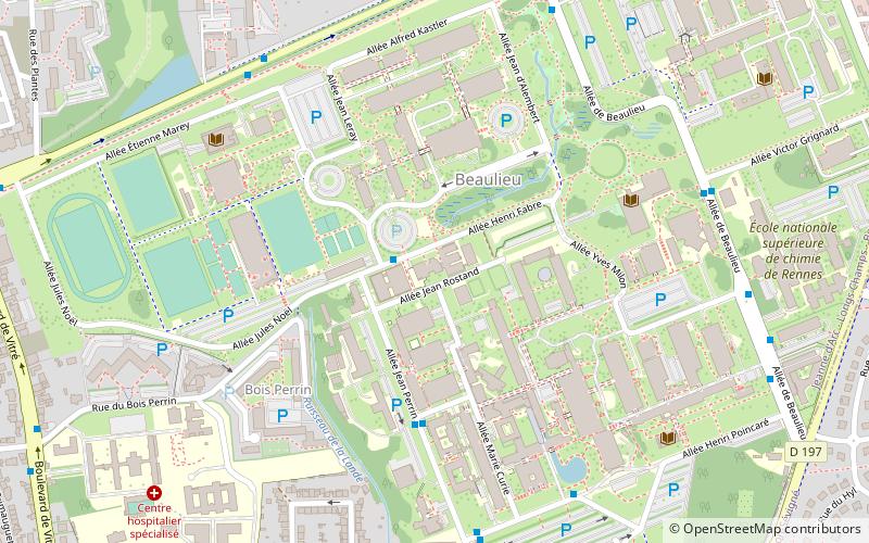 Universidad de Rennes 1 location map