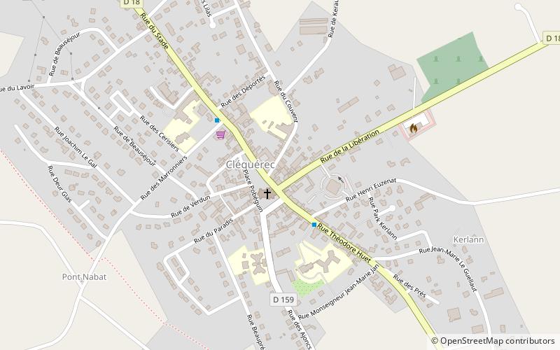 Cléguérec location map