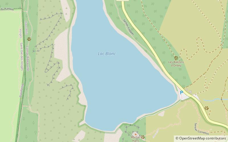 Lac Blanc location map