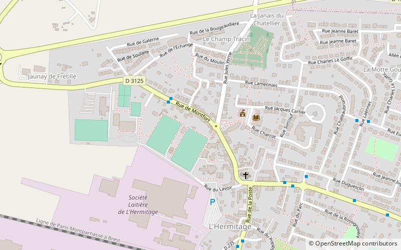 L'Hermitage location map