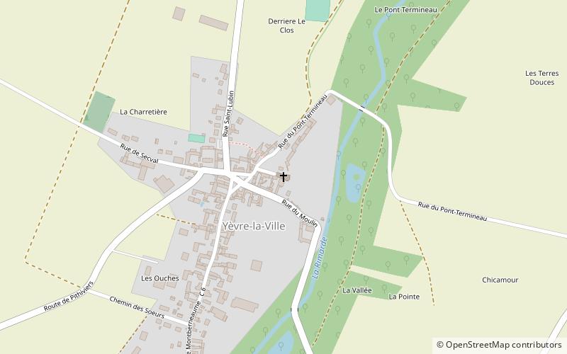 Église Sainte-Brigide d'Yèvre-la-Ville location map