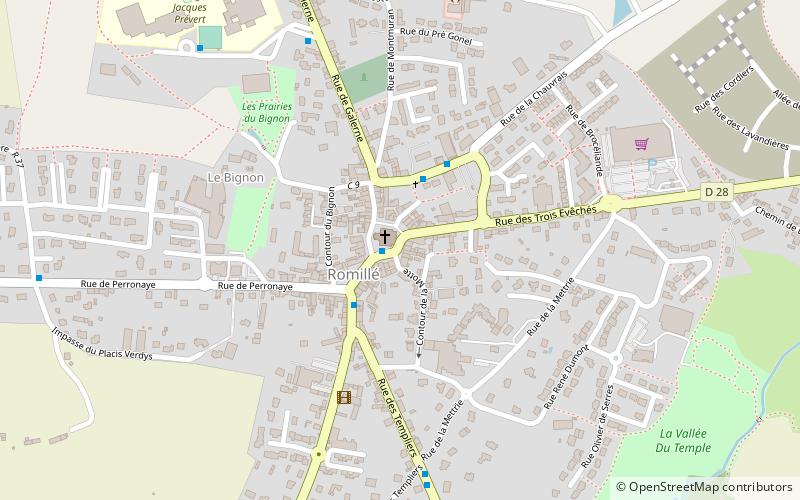 Romillé location map