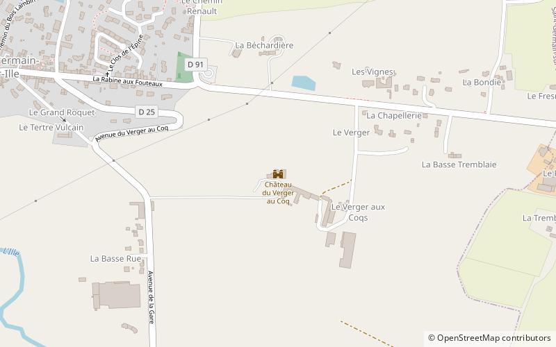 Château du Verger au Coq location map