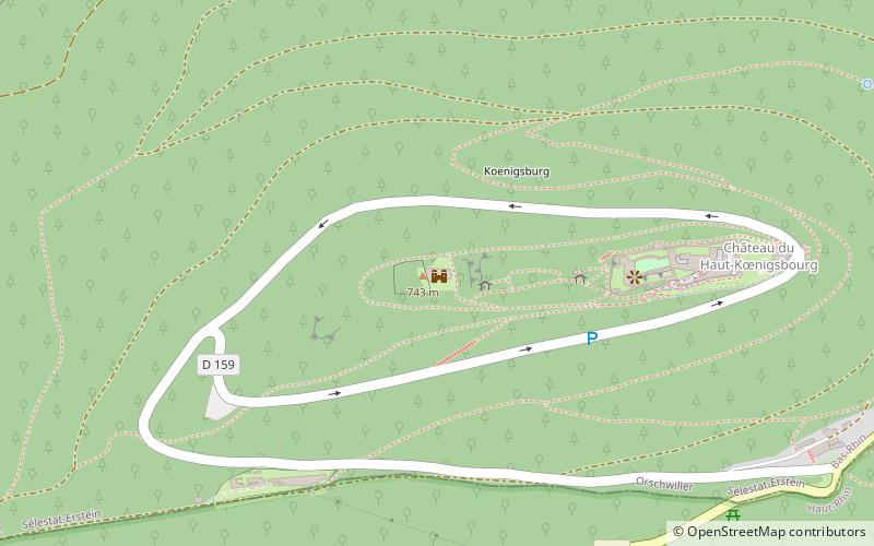 Château de l'Oedenbourg ou Petit-Koenigsbourg location map