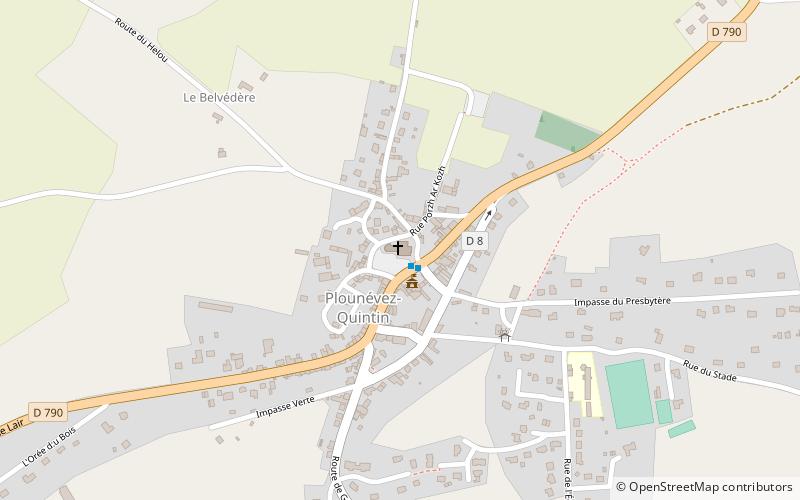 Église Saint-Pierre de Plounévez-Quintin location map