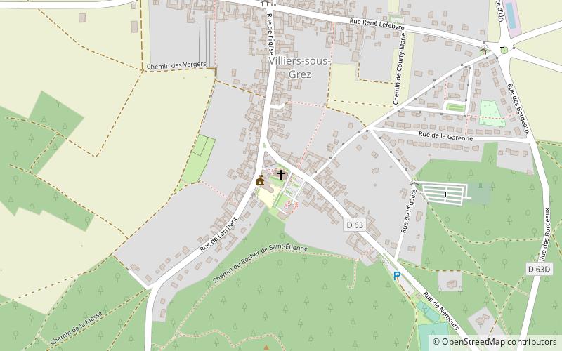 Église Saint-Étienne de Villiers-sous-Grez location map