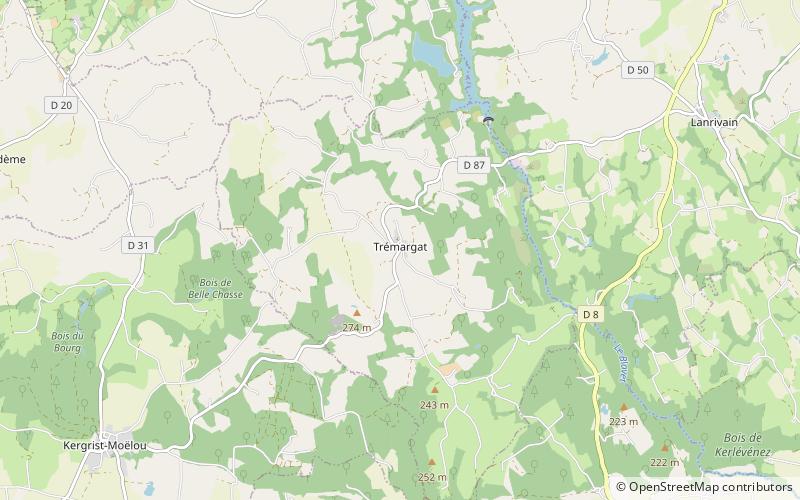 Trémargat location map