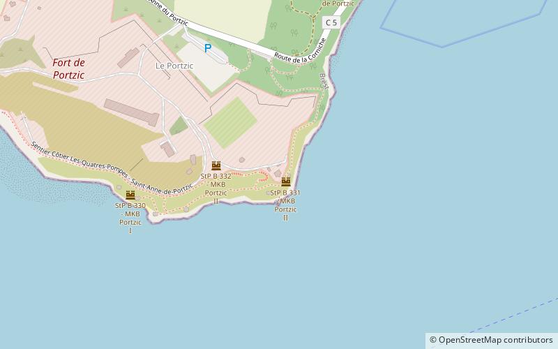 Phare du Portzic location map