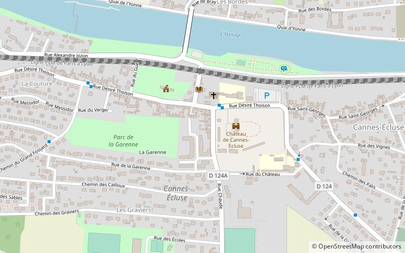 Cannes-Écluse location map