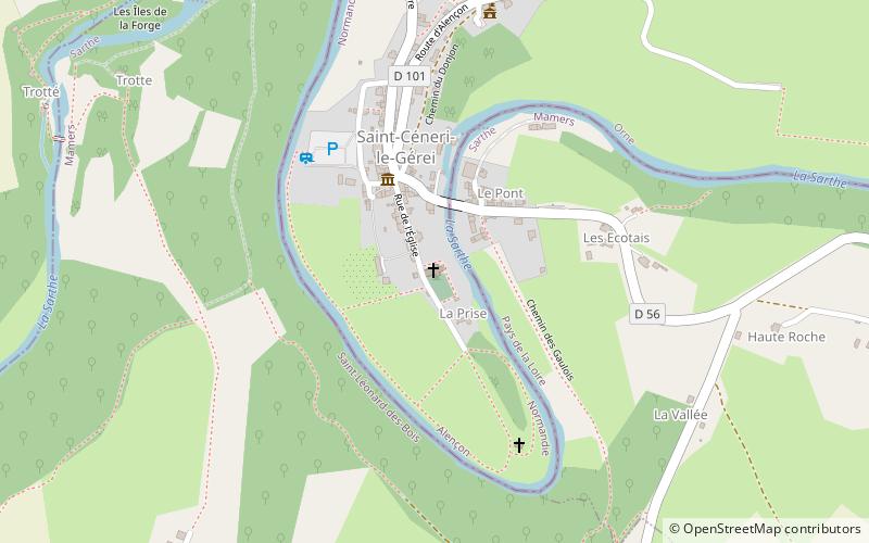 Église Saint-Céneri location map