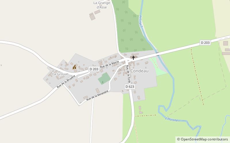 Condeau location map