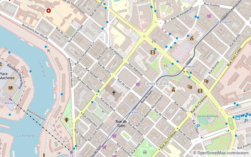 Halles Saint-Louis location map