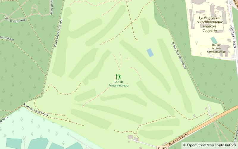 golf de fontainebleau location map
