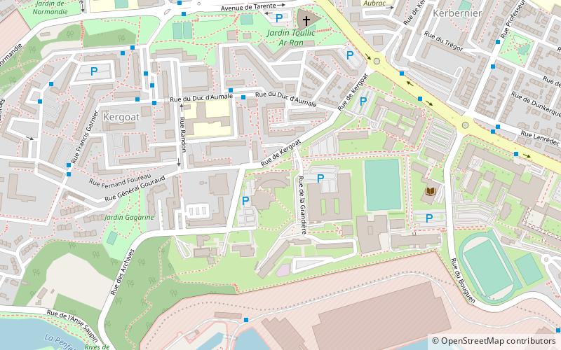 University of Western Brittany location map