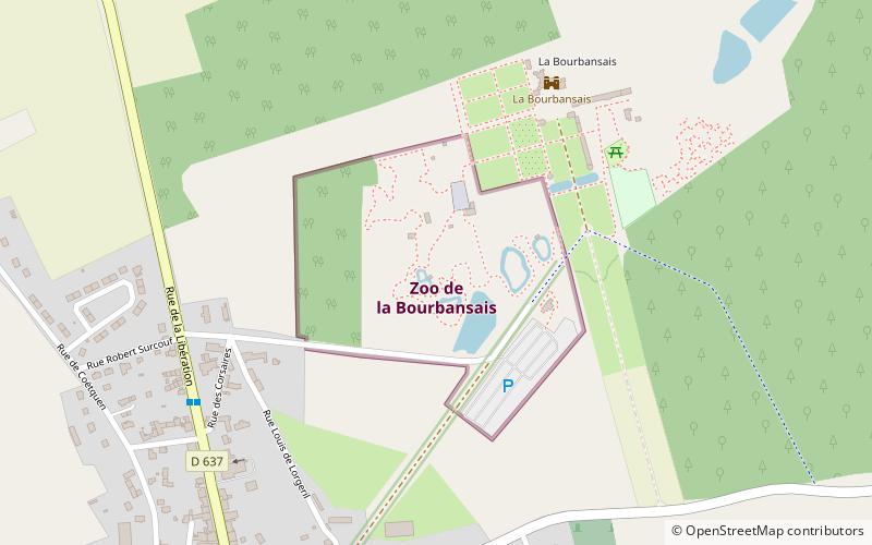 Zoo de la Bourbansais location map