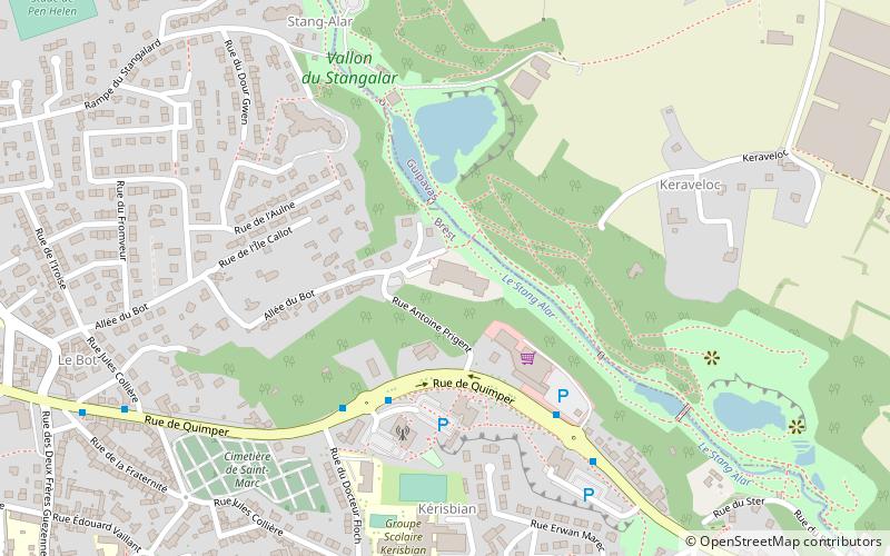 Conservatoire botanique national de Brest location map