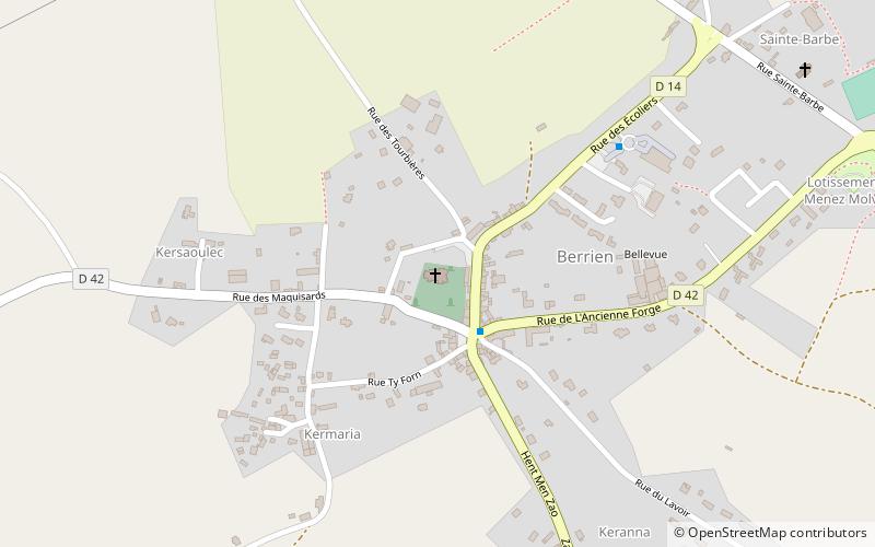 Église Saint-Pierre de Berrien location map