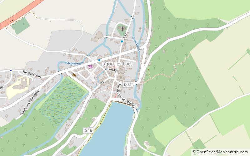 Moulin de Jugon Les Lacs location map