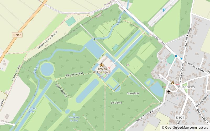 Schloss Courances location map