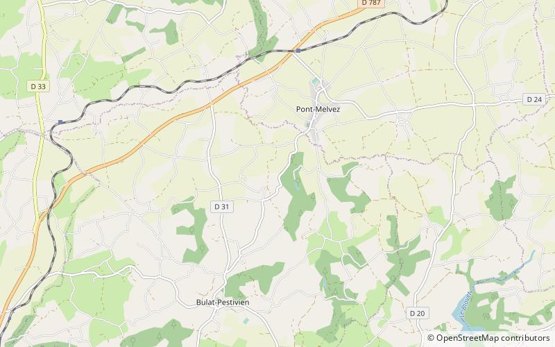 Pont-Melvez location map