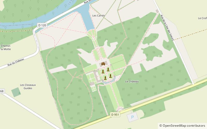 Schloss La Motte-Tilly location map