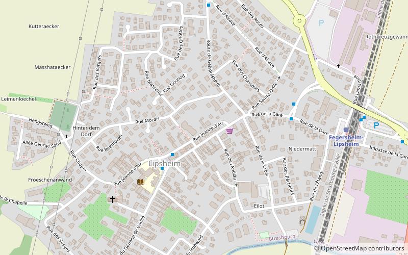 Lipsheim location map