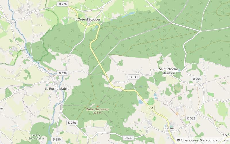 Nécropole nationale des Gateys location map