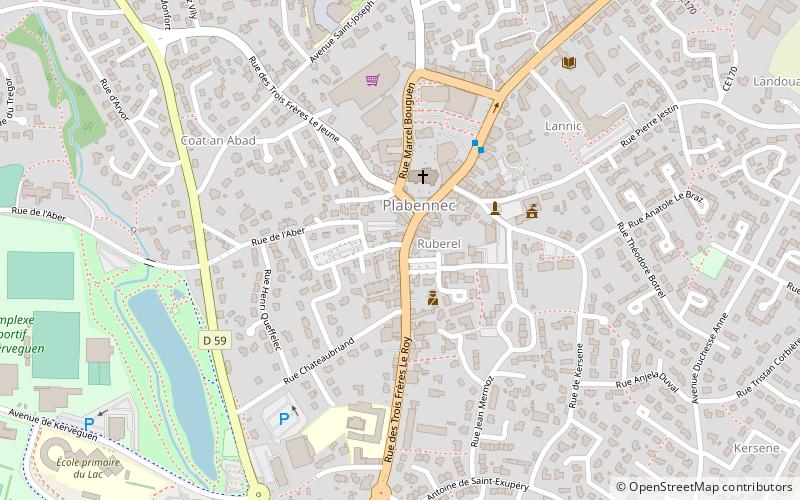 Plabennec location map
