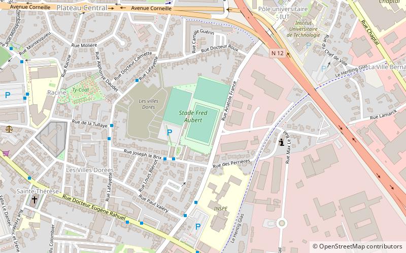 Fred-Aubert Stadium location map