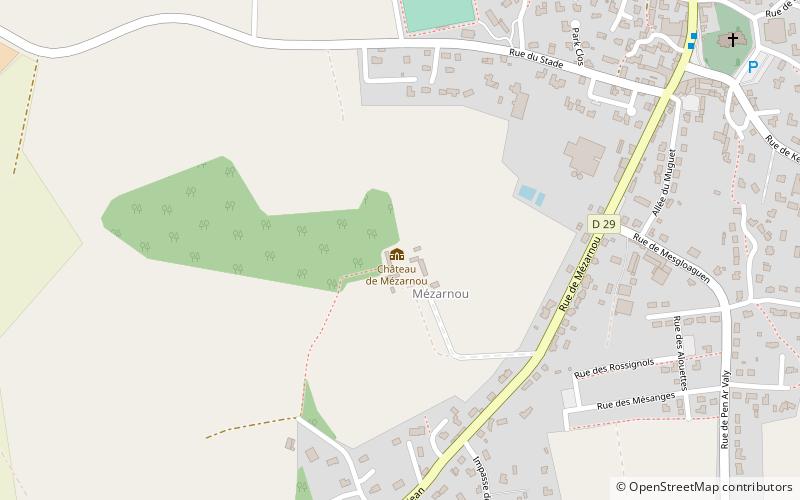 manoir de mezarnou location map
