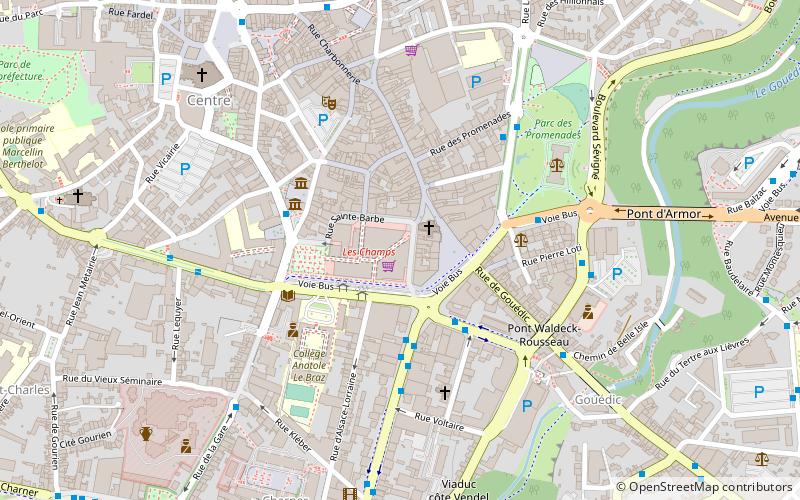 Les Champs location map
