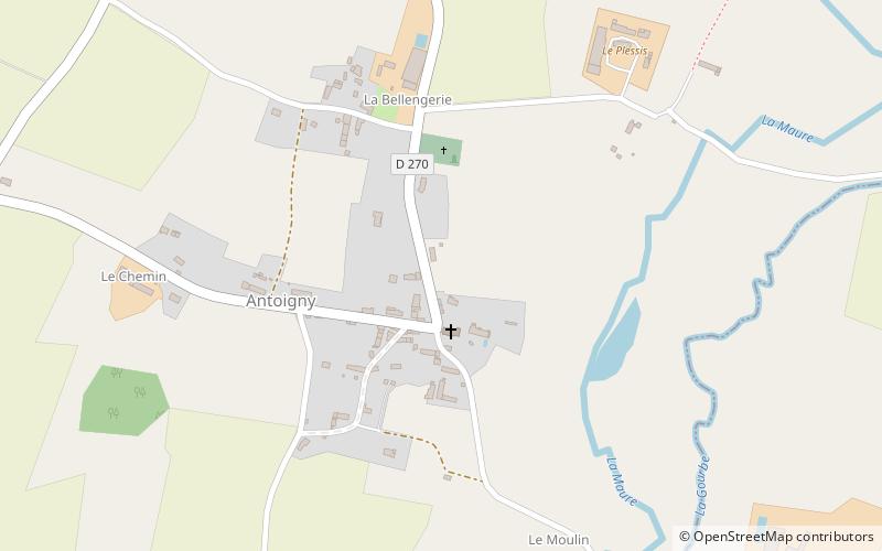 Antoigny location map