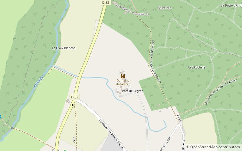 castillo y arboreto de segrez saint sulpice de favieres location map