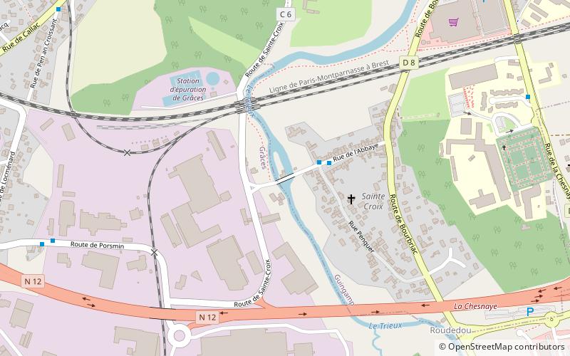 rue de labbaye guingamp location map