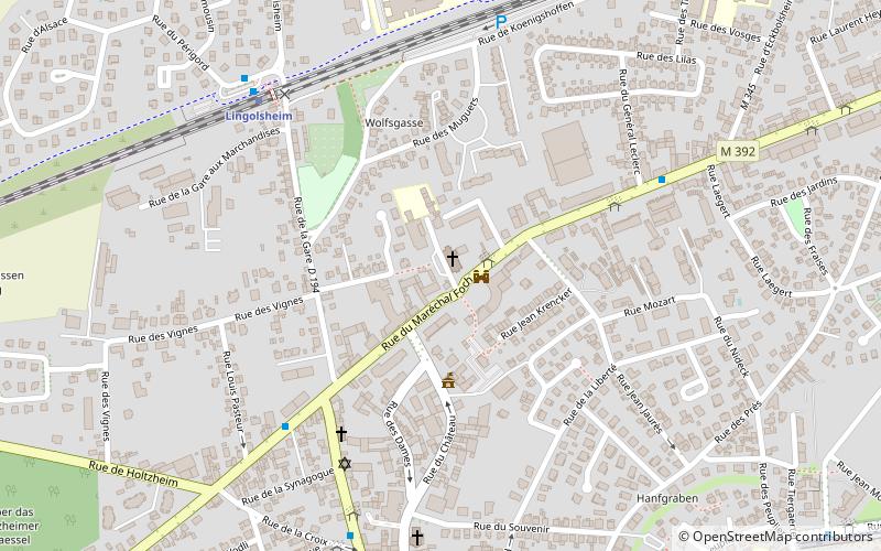 Lingolsheim location map