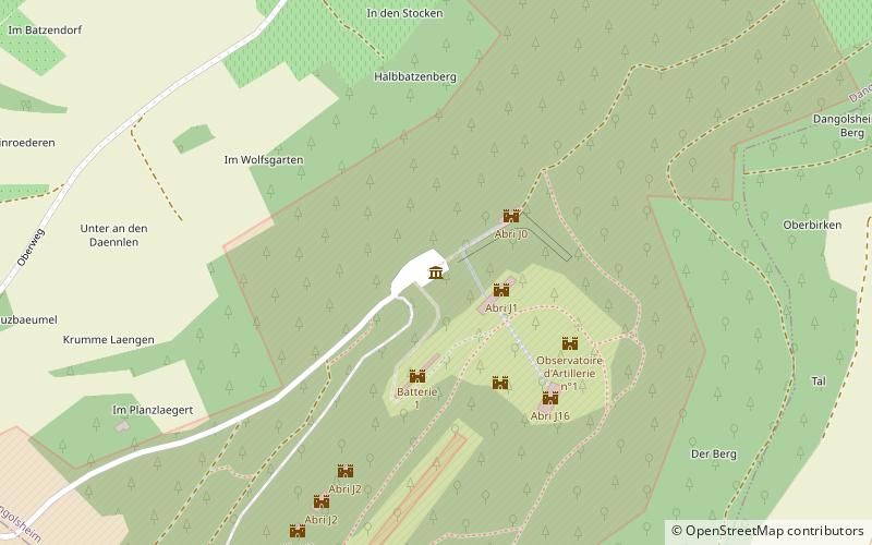 Fort de Mutzig location map